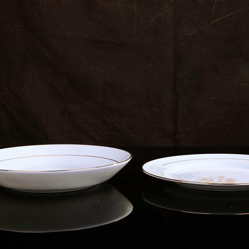 Jingdezhen Nordisches Goldinlay 58-teiliges Bone China Geschirrset