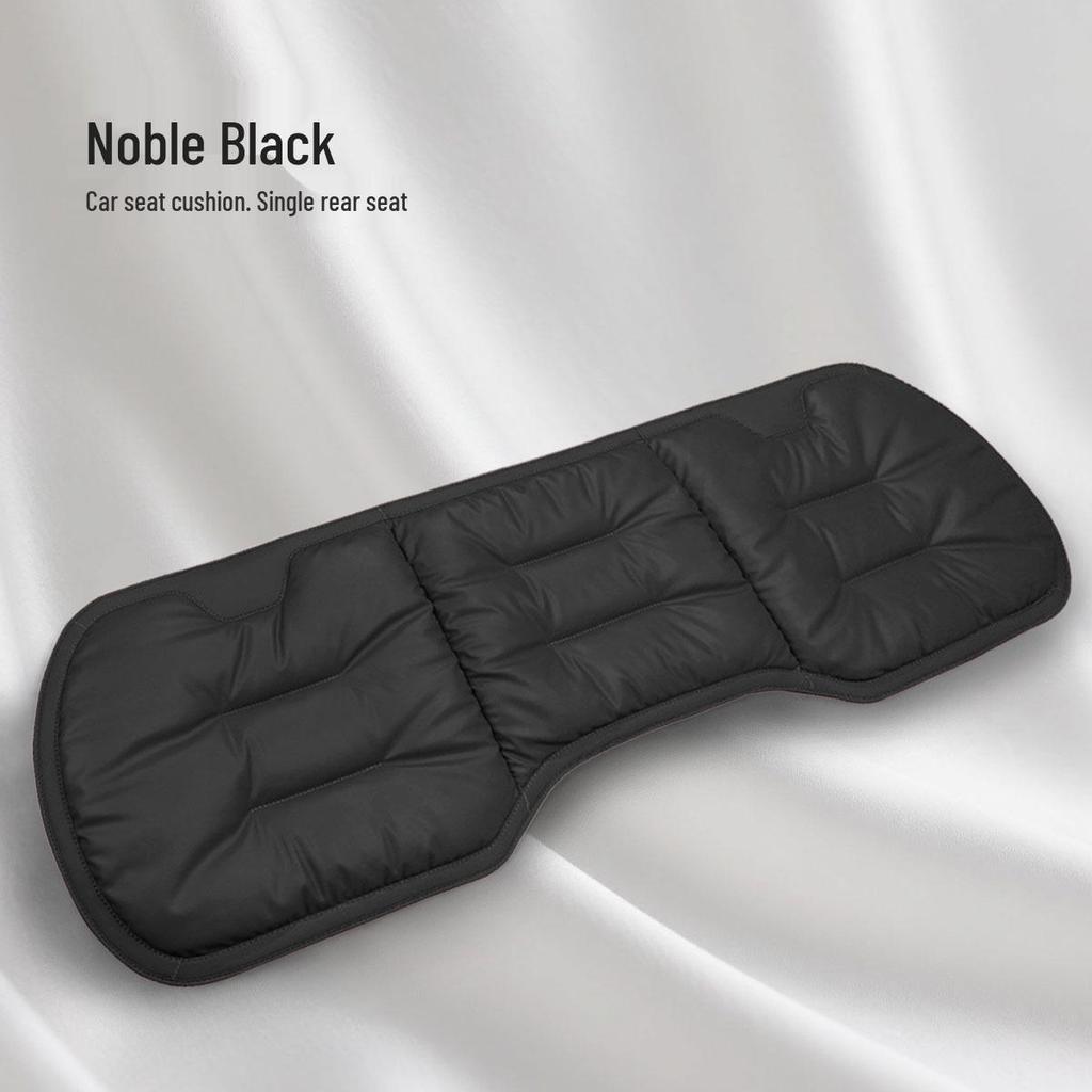 Stain-Resistant Leather Car Seat Cushion Set: High-End Three-Piece for Front and Rear 