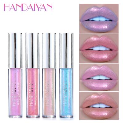 6 barev lesk na rty dlouhotrvající třpytivá červená nahá rtěnka tekutá voděodolná, hydratační, zářivý make-up s leskem na rty