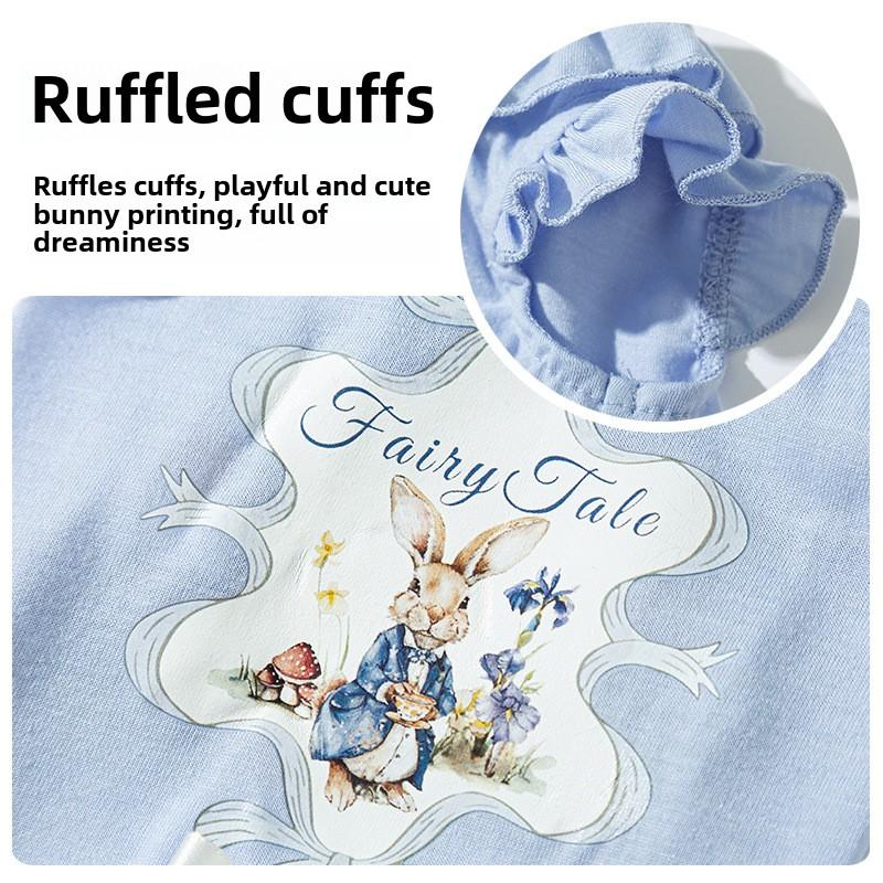 Spring Summer Dog Lotus Leaf Lace Cartoon Small Dog Teddy Vest Cat Small Fly Sleeve Bipod Pet Clothes