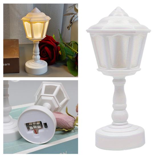 LED noční světlo jemná teplá záře bez blikání na baterie retro styl LED stolní lampa noční světlo dekorace