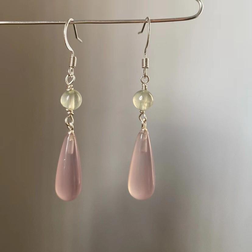 Pendientes Retro Chinos de Mariposa Flor Gota de Agua para Mujer