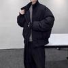 Unisex Winter High Street Trendy Padded Cotton Bomber Jacket - Loose Fit, Boxy, Thickened, Short.