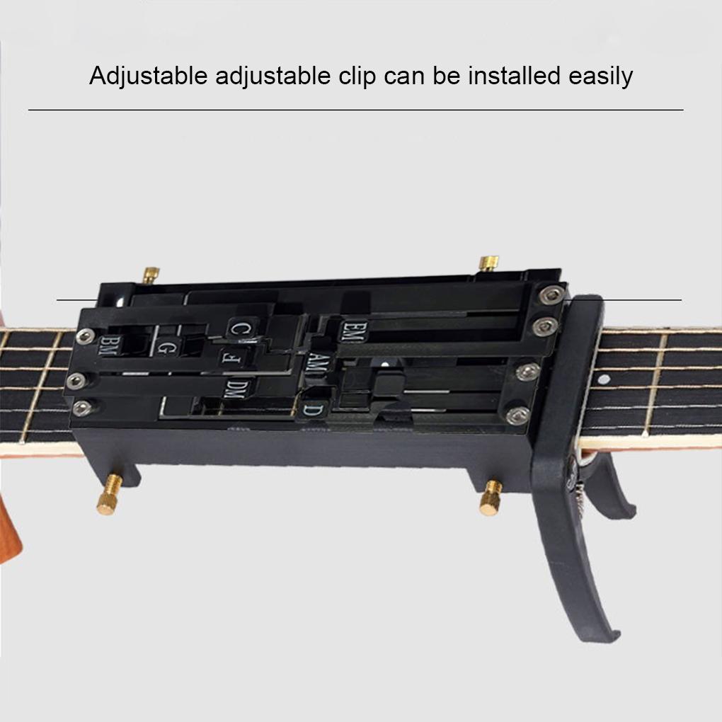 Portable Guitar Aid Chords Guitar Learning System Teaching Beginner Trainer Practice Tools for Beginners Friends Family Adults
