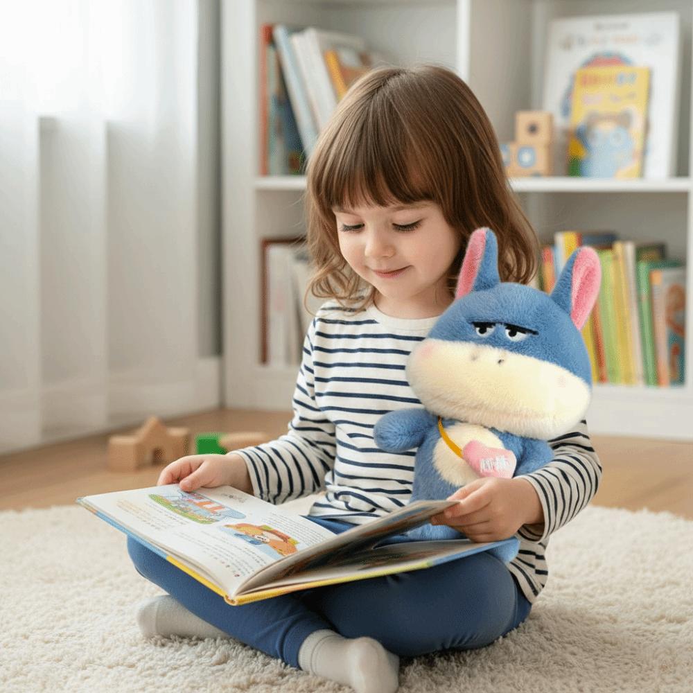 Kawaii Style Donkey Plush Toy Funny Design Cute Plush Toy Popular Cartoon Plush Toy  Birthday Gift