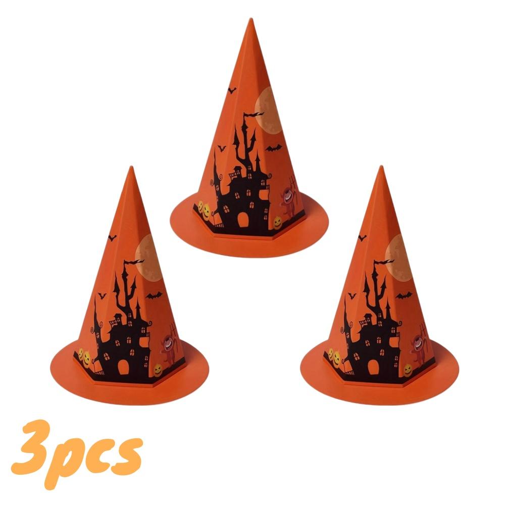 1/20pcs Halloween Hat-shaped Candy Box Ghost Witch Trick or Treat Box Set Party Favors Decor Holiday Gifts Packaging Supplies