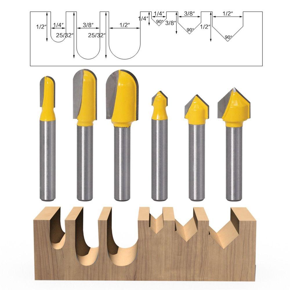 Praktischer Bohrer Hartmetall Rundkopfschneider Holzbearbeitungswerkzeuge Fräser Holzschnitzerei
