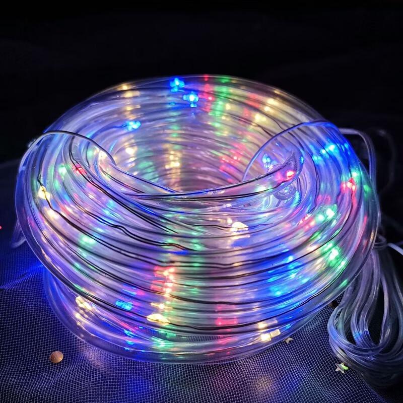 Kedenor 12m 100 LED Multi-Color Rope String Lights with Remote & Battery Box