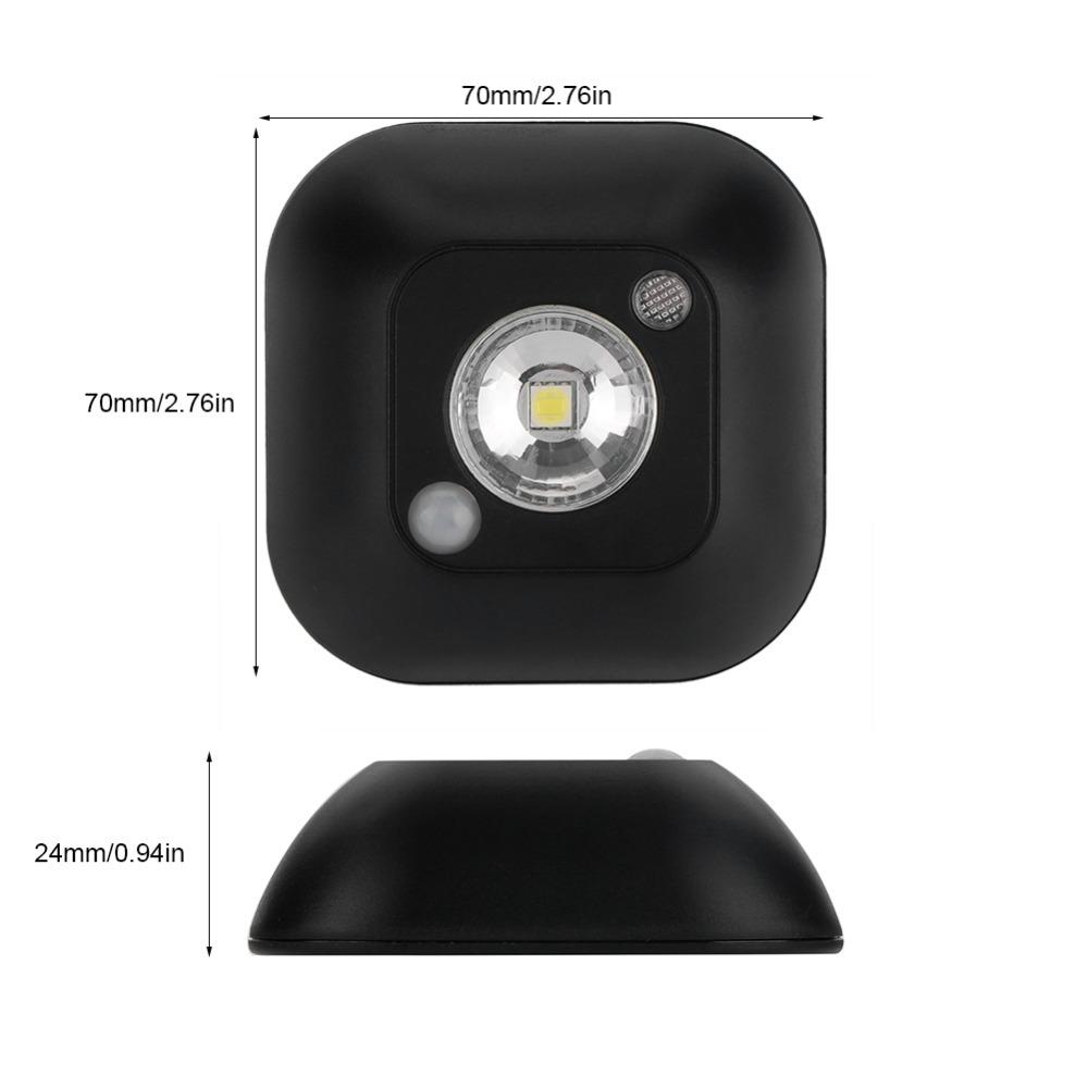 Battery Powered Motion Sensor Night Light Mini Size Cabinet Lamp Wardrobe Light  Closet