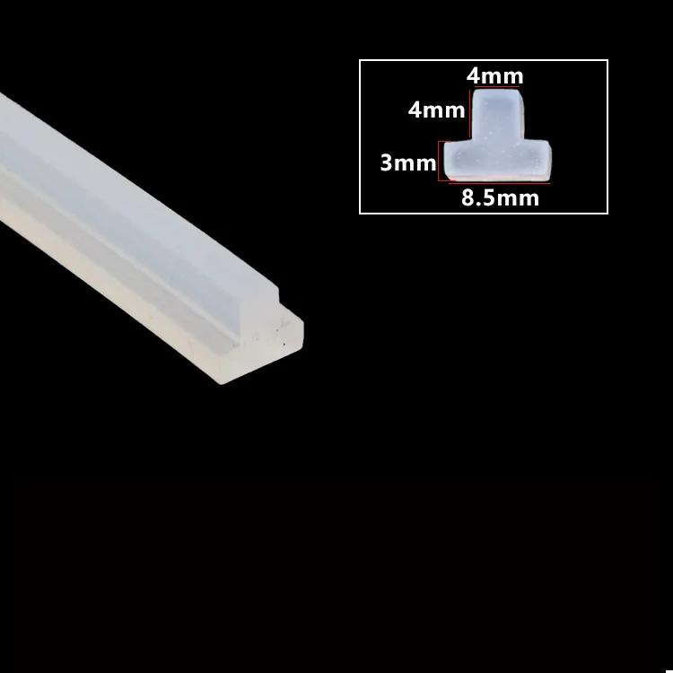 

T Shape Silicone Sealing Strip Rubber Weatherstrip T-type Ditch Cover Decorative Kitchen Slit Strip Waterproof Heat Resistant 1 Meter