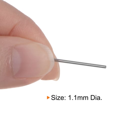 uxcell Class X Steel Pin Gauge, 1.1 Mm Diameter, Metric, 0.001 Mm Tolerance, Plug Gauge Pin