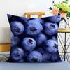 Healthy Delicious Fresh Food Anime Health Cushion Cover Washable Linen Pillowcase Soft  for Sofa Bed Cozy Home Room Decor