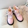 Children's Boots Boys Girls Single Boots Solid Color England Style Children Boy Girls Shoes Kids Fashion Shiny Small Short Boots