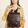 New Schoolbag Leather Backpack Women's Computer Simple Cowhide Backpack