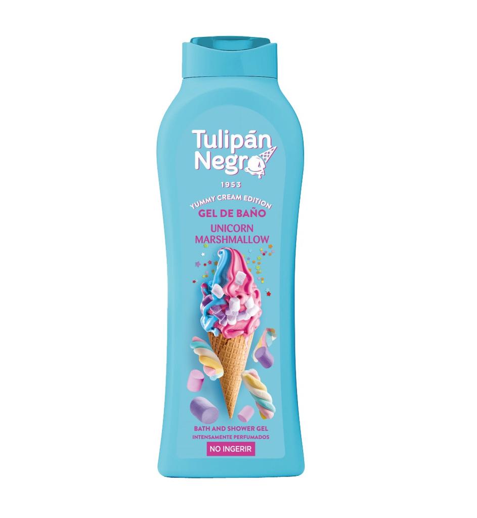 Yummy Cream Shower Gel Marshmallow Unicorn Tulipan Negro 650 Ml