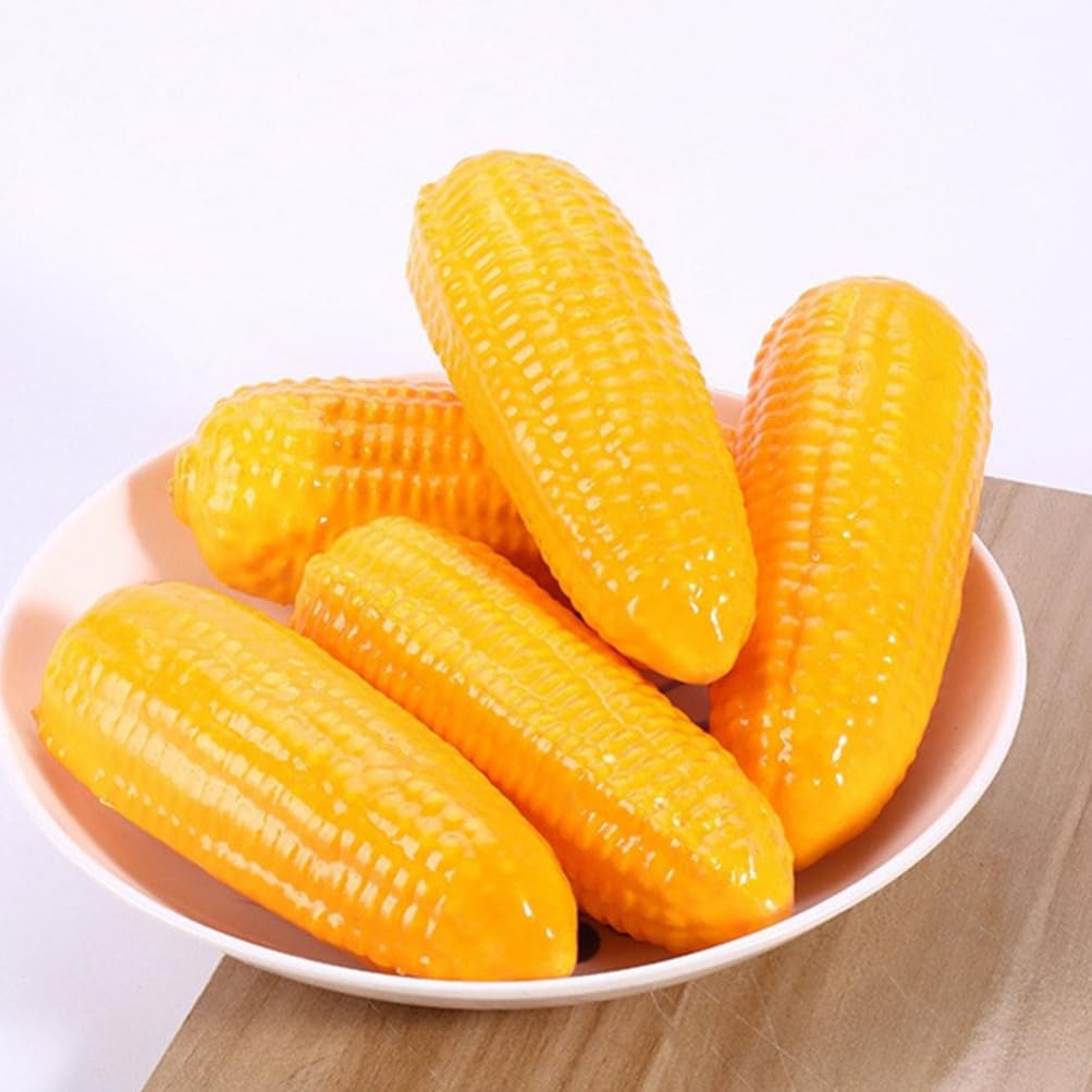 TOYMYTOY Vegetable Food Vegetable Vegetable DIY Decorative Set of 6 Models, Corn, Samples, Ornaments, Objects, Figurines, Samples, Toys, Props,