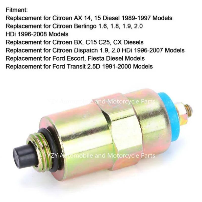 Diesel Stoppmagnetventil 9108.073A für Citroen Dispatch 1.9, 2.0 HDi Modelle 1996-2007 Für Peugeot Ford Fiat Lucas