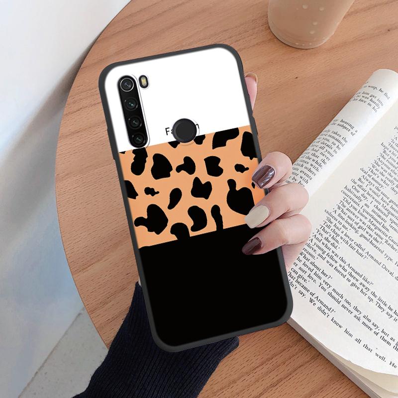Case For Redmi Note 8 8T Soft Silicone TPU Back Cover Case Protective Coque For Redmi Note8 Shell 8 T Leopard Painted Bumper