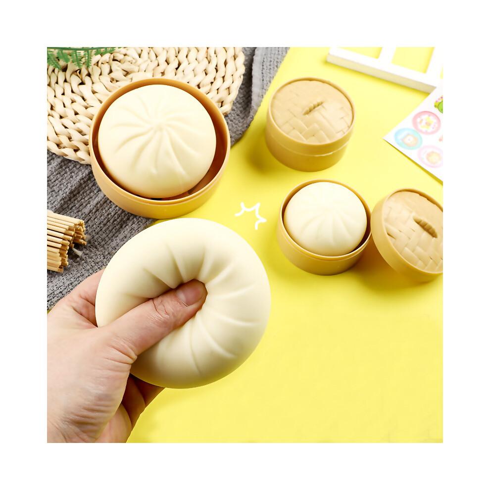 Bun Fidget Toy Squishy Squeeze Stress Ball Reliever