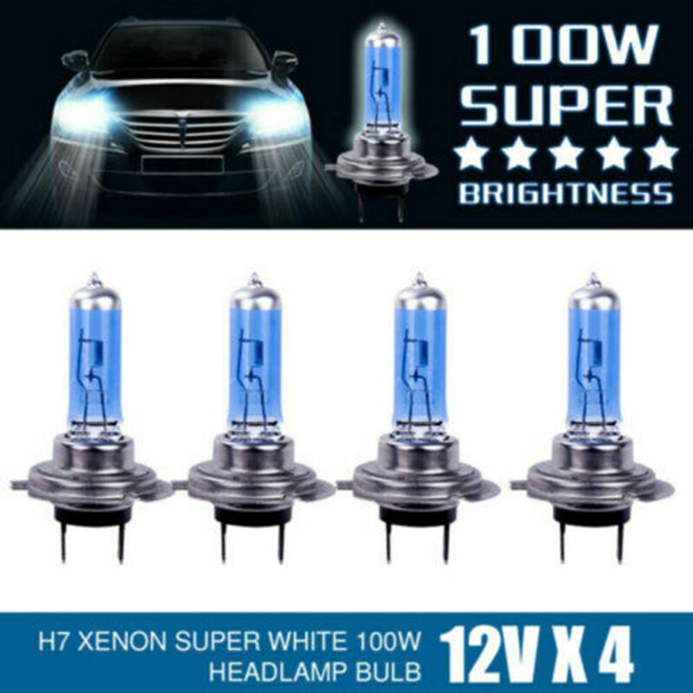 H7 Light 12V 4pcs Set 8500K Hid Super White Effect Look
