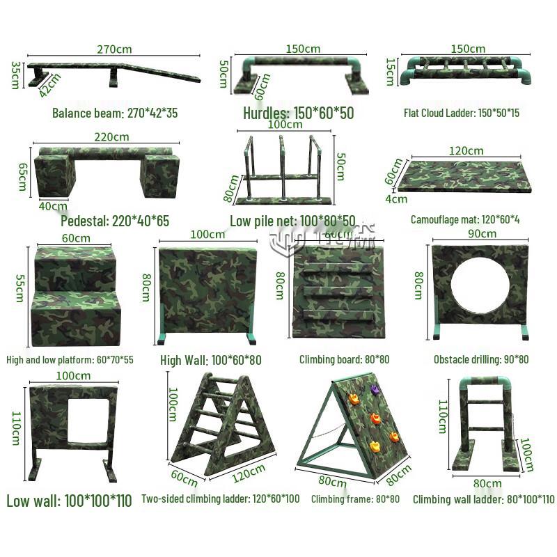 Xunsen Kids Outdoor Parkour & Obstacle Training Equipment