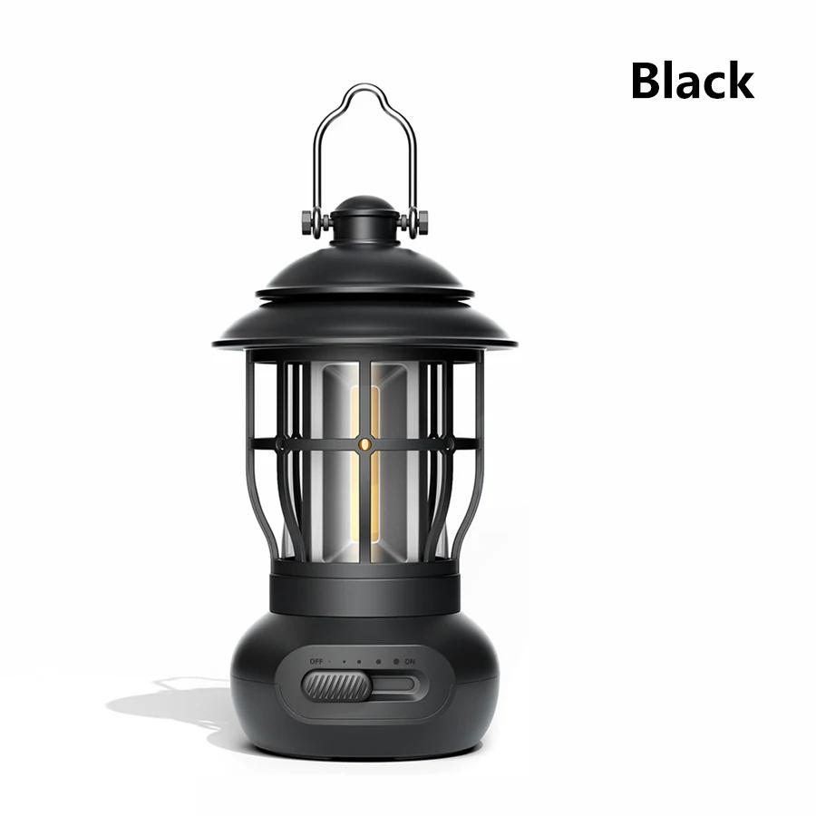 LED Camping Lantern Portable Tent Lamp USB Rechargeable Camp Lamp 3 Lighting Modes Tent Light for  Outdoor Hiking Climbing Yard