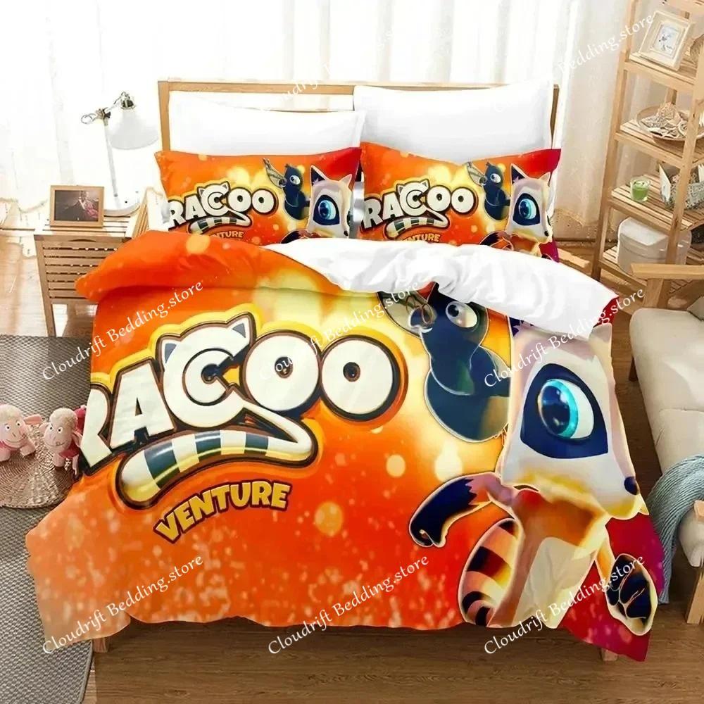 Game Raccoo Venture Bedding Set 3D Print Quilt Cover Pillowcase Comforter King Queen Size Duvet Cover Bed Set for Boys Adult