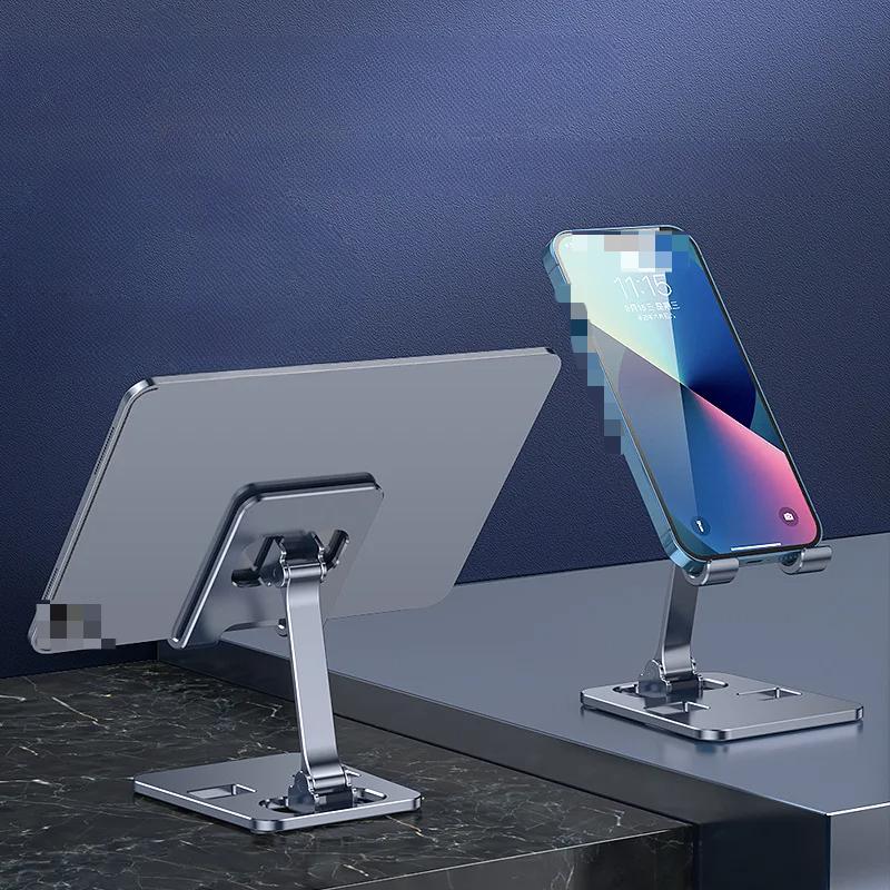 Universelle Aluminiumlegierung Tragbare Tablet-Halterung Halterung Für Verstellbar Flexibel Faltbar Lazy Desktop Live Handy Ständer