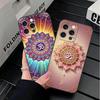 Mandala Chakra Insist Yoga Soft Phone Case for iPhone 16 16E 17 Air 15 Pro Max 14 Plus 13 Mini 11 12 7 Black Cover Back Shell
