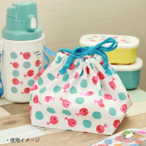 Gakken Sta-full Gomi Taro's Goldfish Run Away Lunch Bag, Medium, Water Ball Design, Made in Japan, K08504