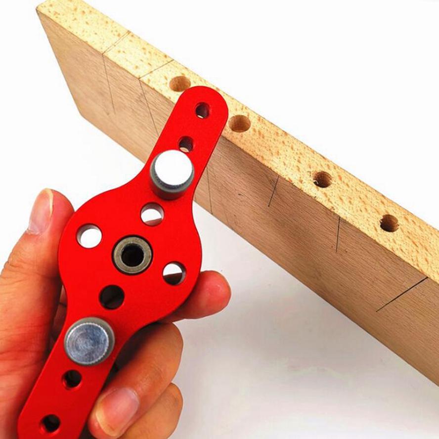 Gabarit de trou de poche Vertical, localisateur de perçage pour le travail du bois, Kit de guidage d'auto-centrage, perforateur de trous