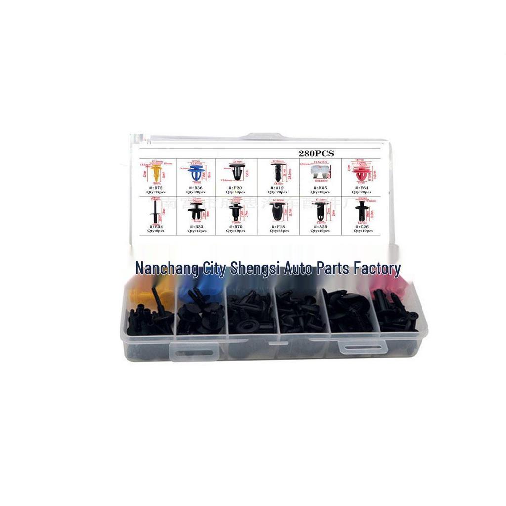 730PCS Car Body Clips Kit - Nylon Snap-in Fixing & Decoration Accessories