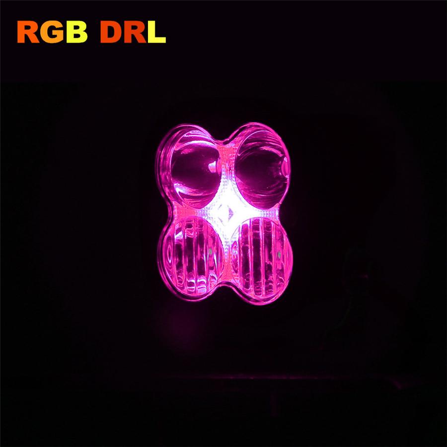 2pcs 3.1" 80W 8000LM LED Work Light Bar Combo Off Road Driving Fog Lamp Super Br