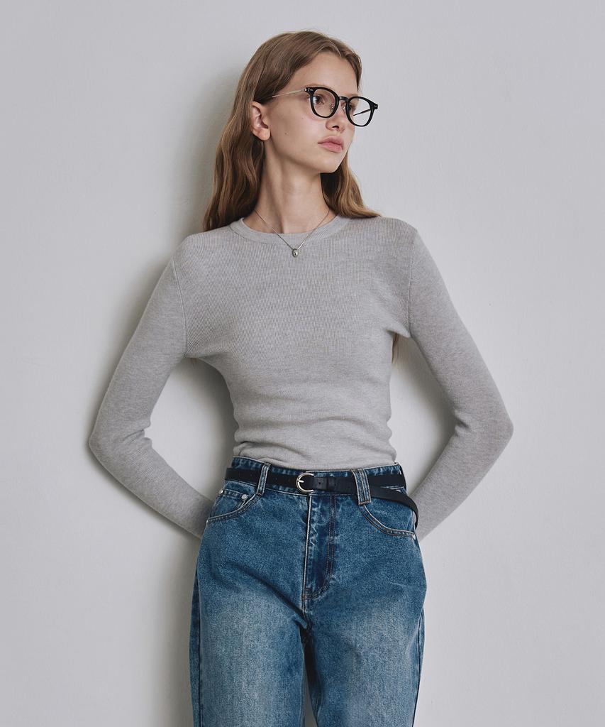 Keoseuteomeokeullagumeon [2Pack] Slim Ribbed Knit Set Cowkt3456Set (B Type)