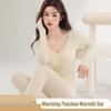 2025 Women's Autumn/Winter Heated Anti-Static Loungewear Set with Padded Base Layer