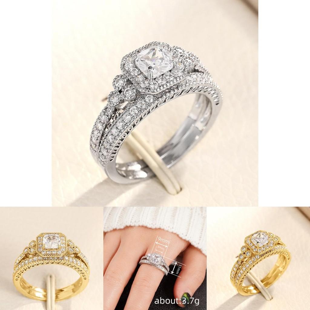 Luxe Copper Ring For Women With Beautifully Crafted Zircon Inlays In White Gold Yellow Gold And Black Gold Available In Multiple Sizes For Fall 2024