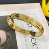 High-End Non-Fading Gold-Plated Kaleidoscope Titanium Steel Bracelet for Women