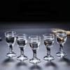 6pcs+1pcs Glass Wine Cup Set Household Wine Dispenser Gift Wine Glass Set Spirits Cup Shot Glass 10ml Transparent Cup Drinkware