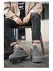 2025 Winter Men's Plus Velvet Leather Martin Boots – Thick Sole, Warm, Versatile Casual Shoes