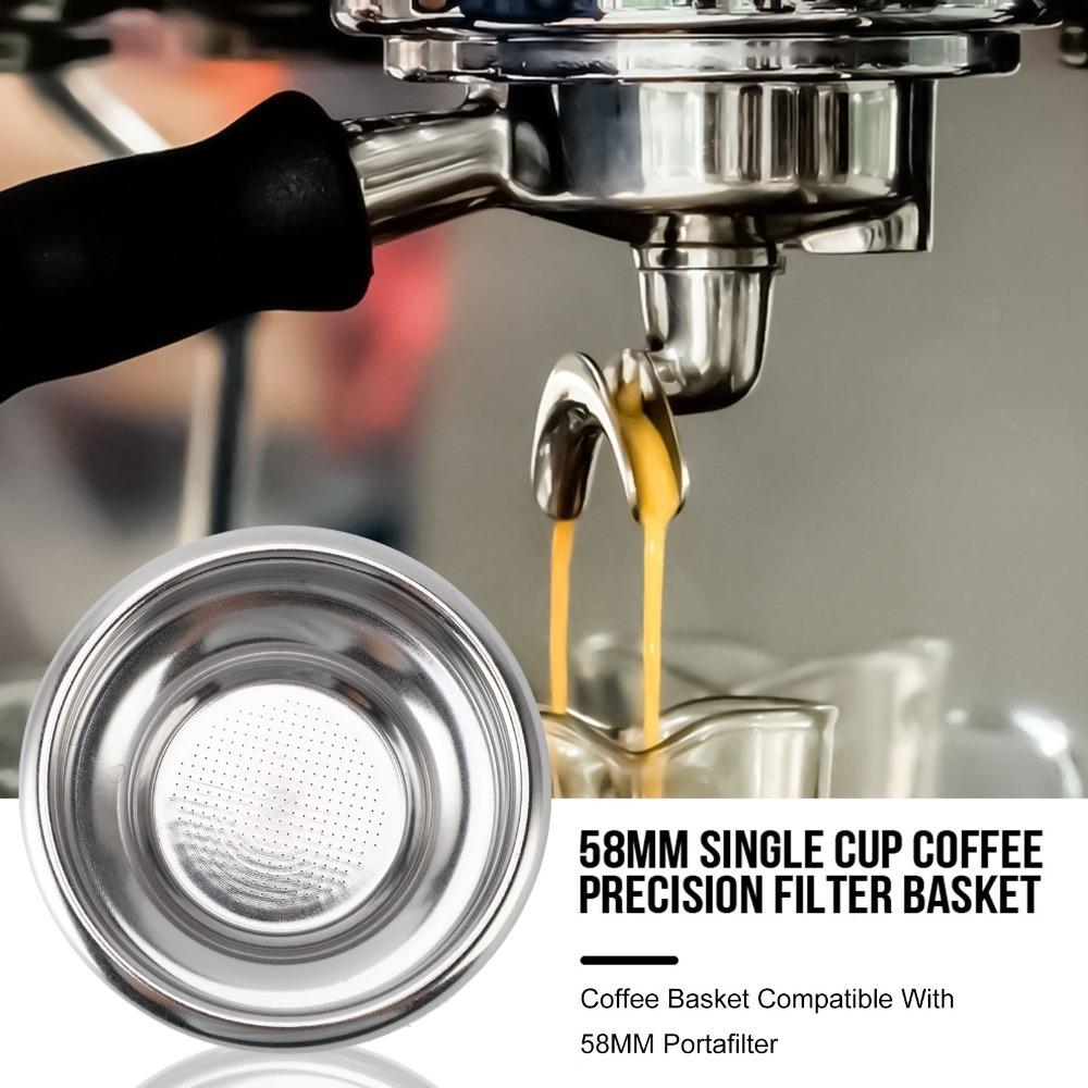 Porous Coffee Portafilter Basket Stainless Steel Single Cup Filter Basket  Coffee Making