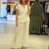 Women's Fashion Casual Short Sleeve POLO Neck Pants Suits