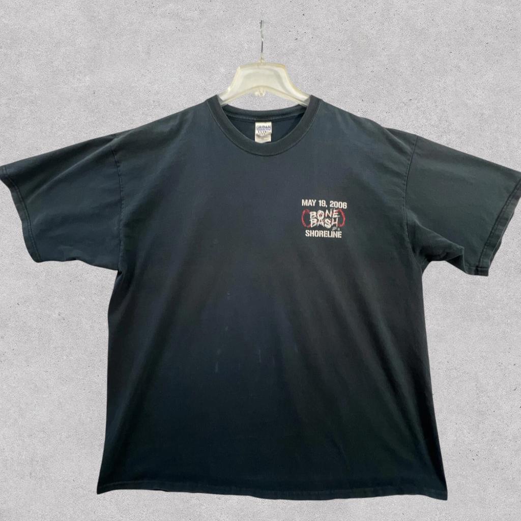 Vintage Bone Bash 2006 Concert T Shirt Mens 2XL Black Shorline Mountain View CA