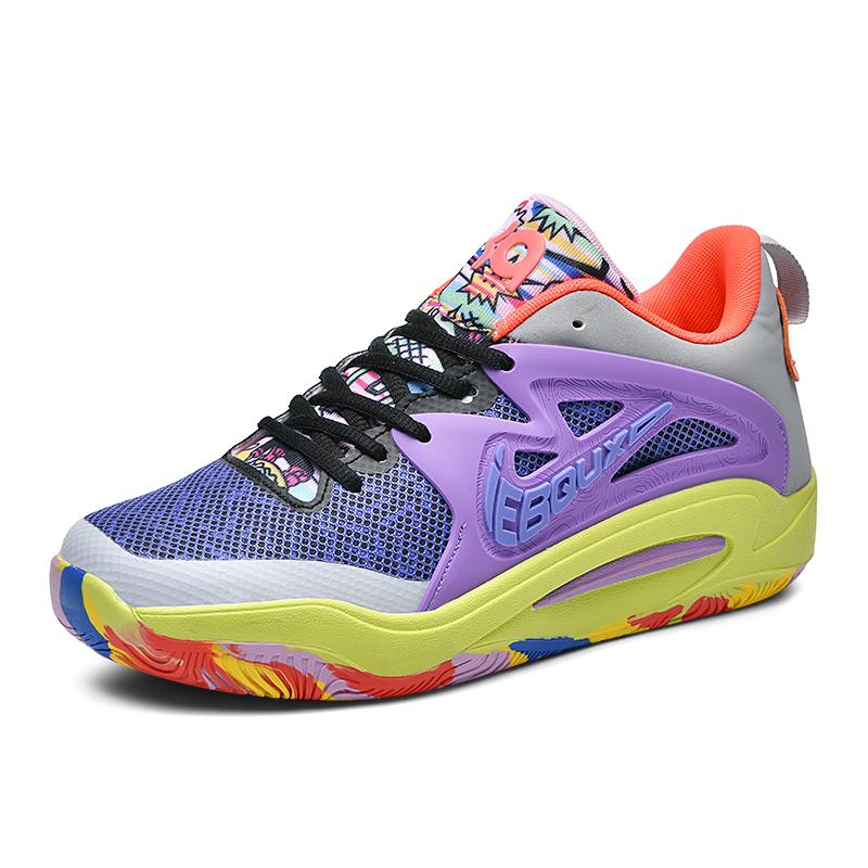 

KD 15 Мужские дышащие износостойкие баскетбольные кроссовки с амортизацией, нескользящими свойствами и защитой от запаха для женщин 45 фиолетовый