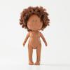 24cm Girls Toy Curly Hair Bean Eye Vinyl Doll Dress Up Dark Skin Mia Potato Dolls Movable Action Figure Body Children Gift Poseable Articulated Scale