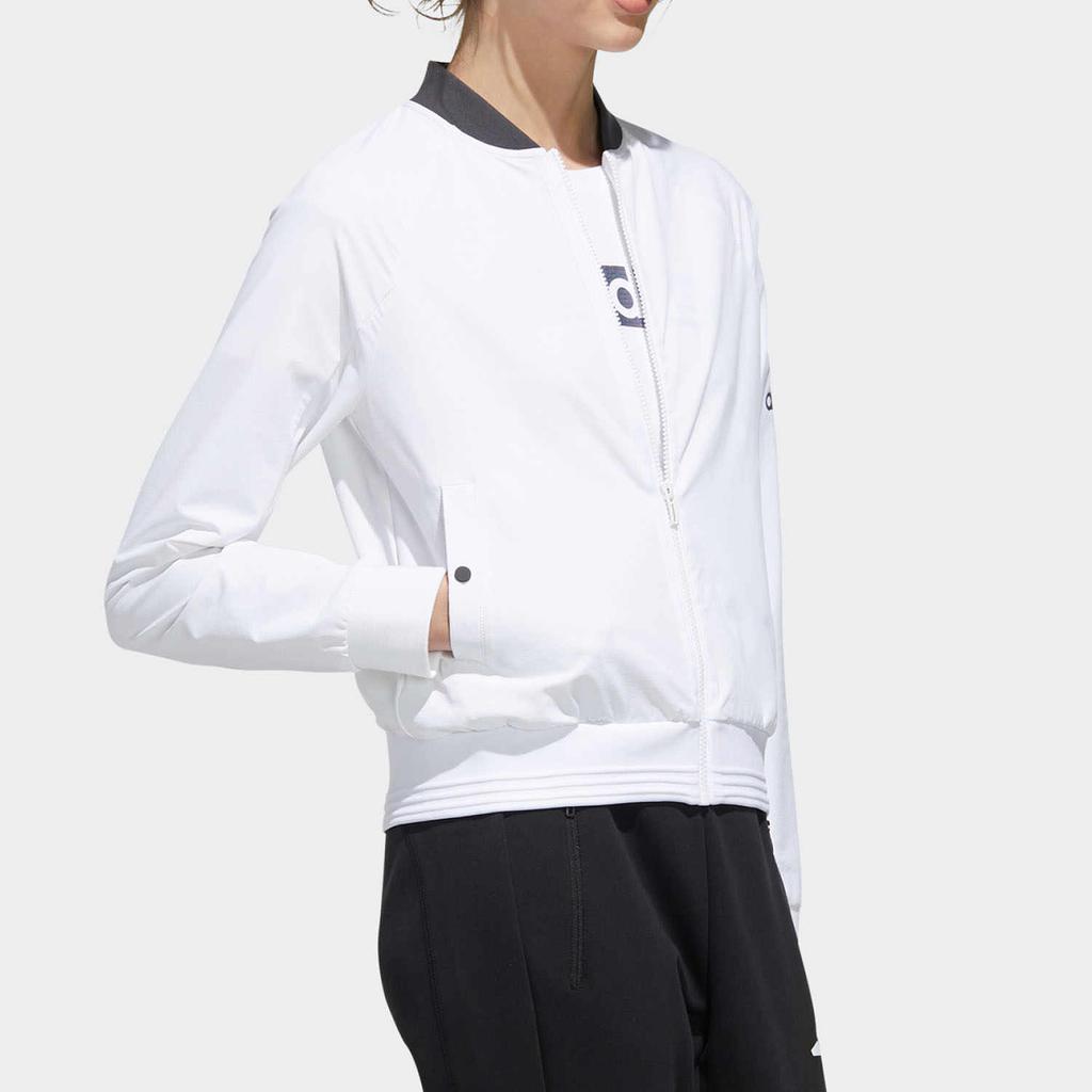 Adidas Woven Bomber Jacket Unisex Outerwear White FM9314