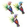 Iron Parrot Figurines Home Courtyard Park  Bird Decoration Parrot Pendant Craft Outdoor Garden Furnishing Ornament