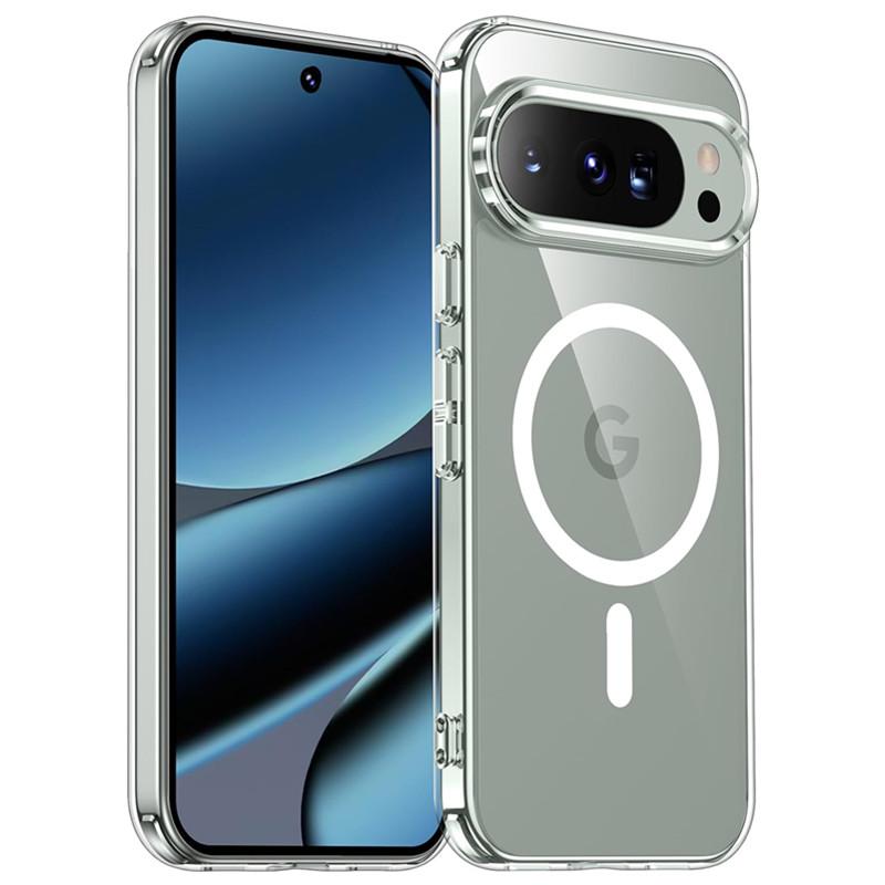 

Transparent Slim Magnetic Crystal TPU Soft Case for Google Pixel 8 9 10 Pro XL 10Pro 9Pro 8Pro 9A 8A Magsafe Clear Phone Cover Google Pixel 9 чистий