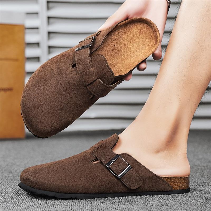 Summer Men Sandals Leather Men's Sandals Women Slippers Non-Slip Outdoor Beach Casual Shoes Zapatos Hombre Durable Luxury Shoes