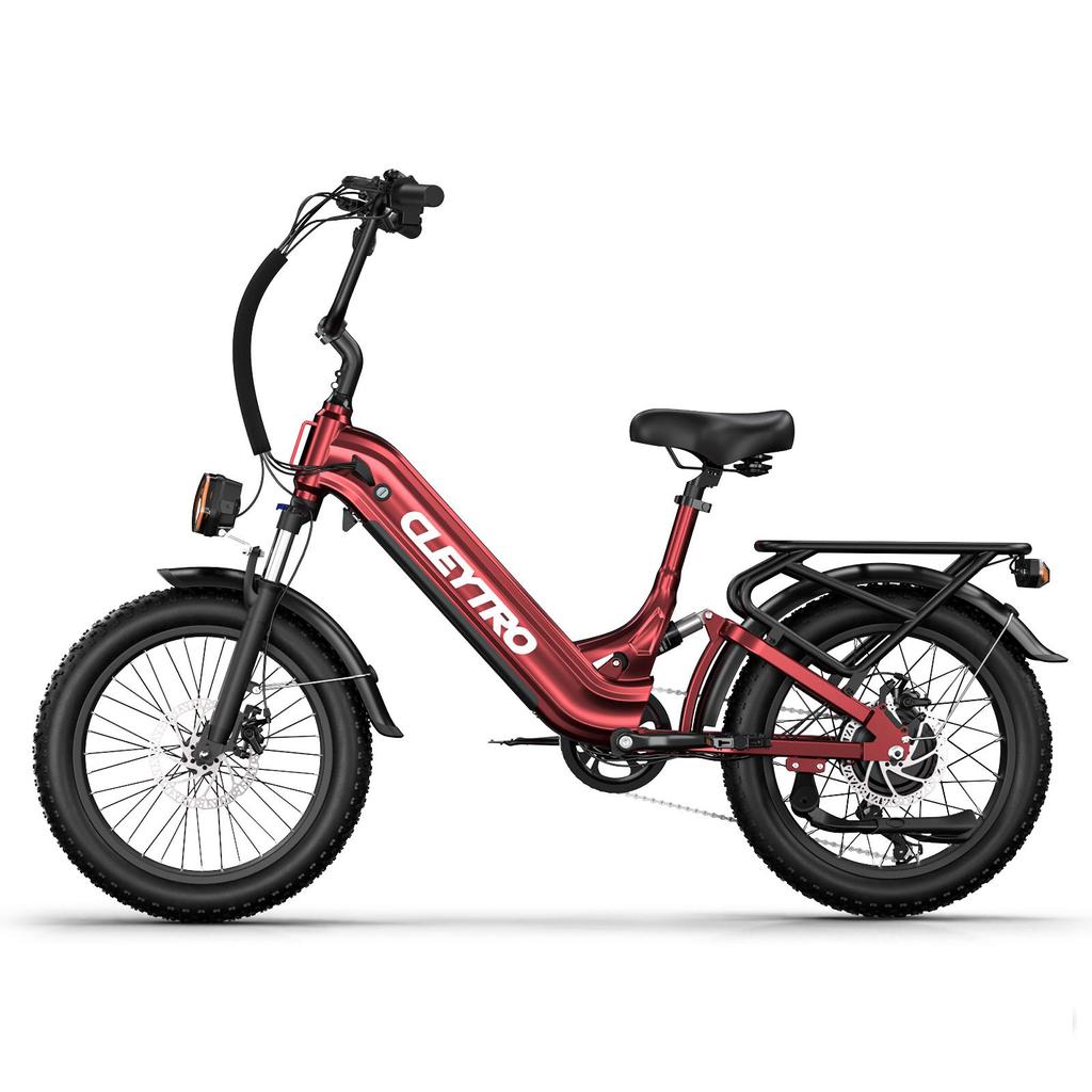 Cleytro XC20 20" Elektromos Kerékpár, 48V 15.6Ah Akkumulátor, Első és Hátsó Rugózás