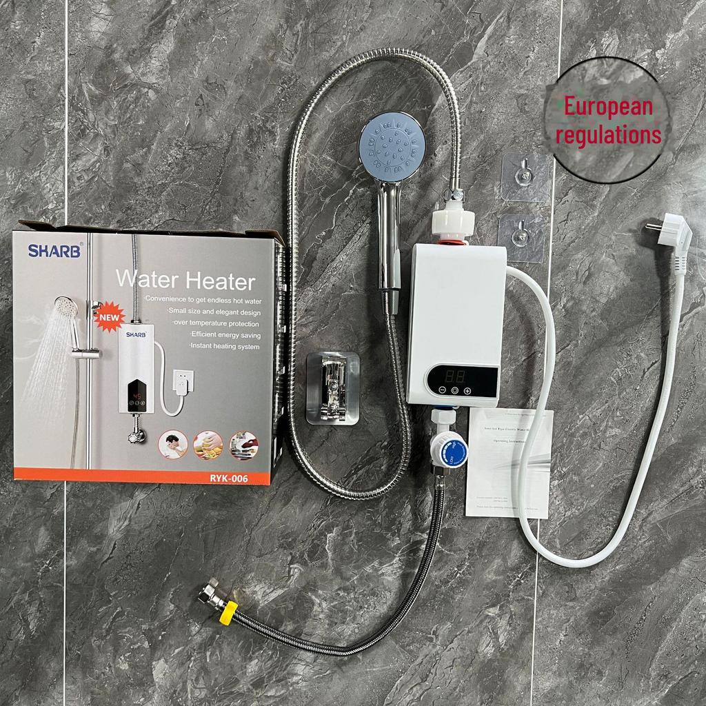 Compact Instant Electric Water Heater for Shower – Constant Temperature, Punch-Free, Fast Heating for Kitchens